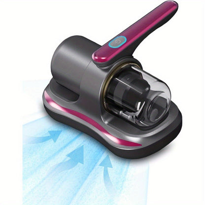 Cordless Mattress Vacuum Cleaner with 4500Pa Label, Two-Speed Control, Clear Dust Cup and Purple Trim