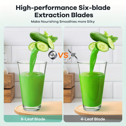 Personal Blender & Smoothie Maker 12-in-1, High-Powered Protein Shake Mixer, Multi-Function Grinder