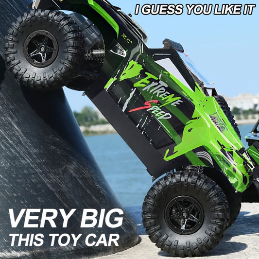 RC Climbing Car for Kids 3+ Full Proportional Drift 4WD Off-Road – Large High Speed Tank Style Remote Control Truck Toy Indoor Outdoor Birthday Christmas Holiday Gift Boys Children Mixed Color