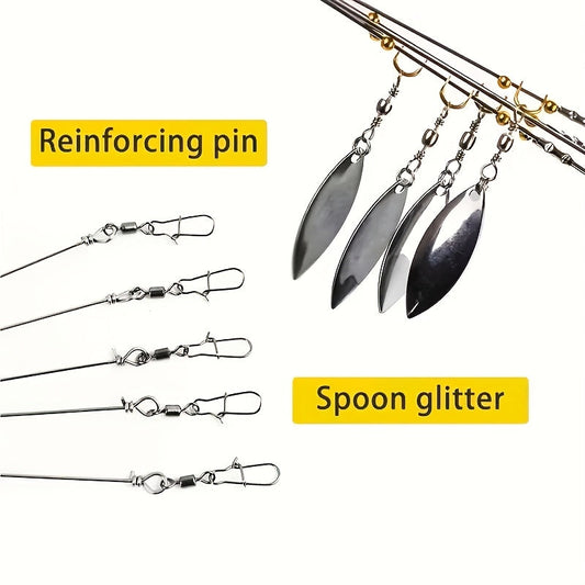 Alabama Umbrella Rig Fishing Lure Set 7 Pack - 5-Arm Multi-Head Bass Lure with Ultralight Tripod Frame, Beginner Friendly Swimbait Rig for Bass Walleye Striper, Mixed Color Freshwater Fishing Tackle