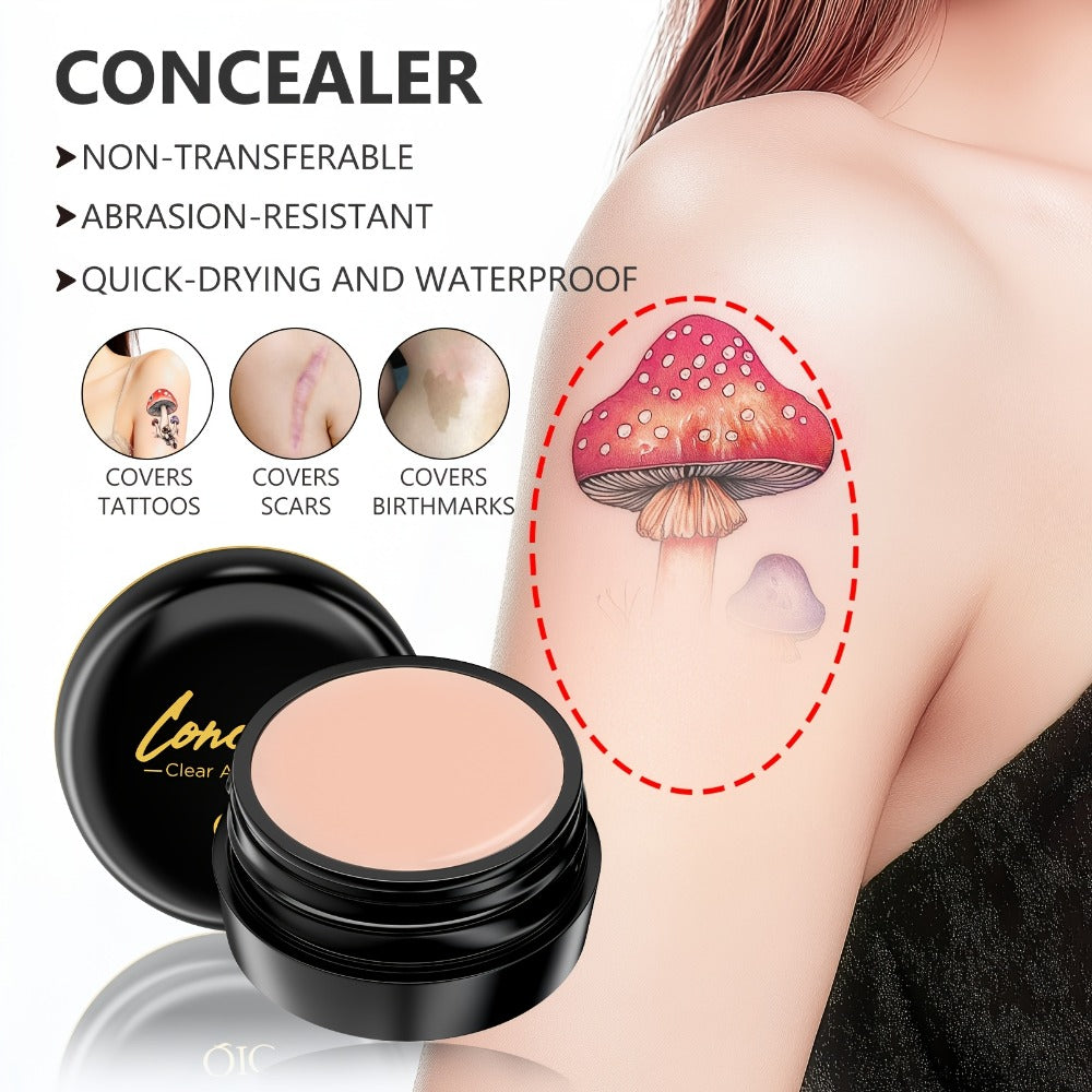 Two-Piece Concealer Cream Set with Matte Finish and Buildable Coverage for Spots and Everyday Face Makeup