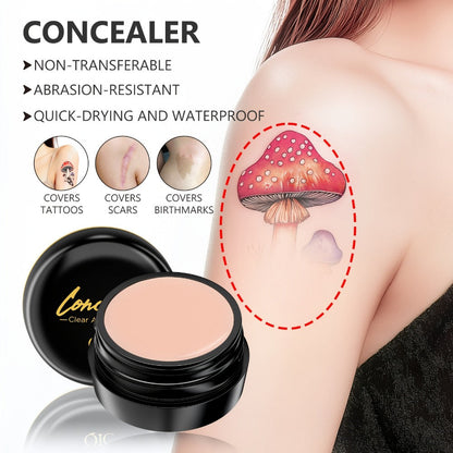 Two-Piece Concealer Cream Set with Matte Finish and Buildable Coverage for Spots and Everyday Face Makeup