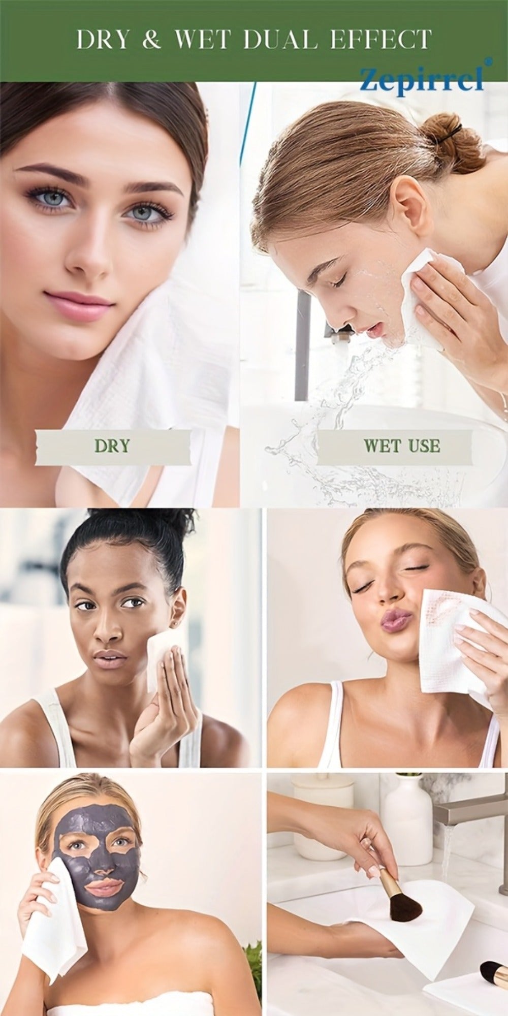 Extra Large Disposable Facial Cleansing Tissues 26×30cm – Thickened Ultra-Soft Cotton Wipes for Face Washing & Makeup Removal, Gentle for All Skin Types, 40/120/240 Pcs