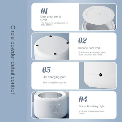 50 kHz Compact Ultrasonic Cleaner in Black Art Edition with Three Front Cleaning Modes for Small Items