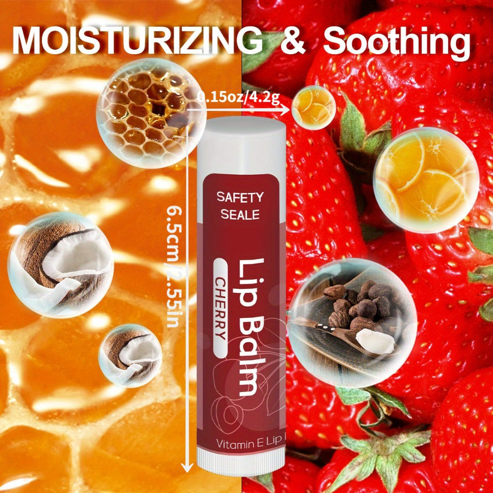 Lip Balm 84-Piece Bulk Set with 14 Flavors, Vitamin E, Coconut Oil and 4.2g Twist-Up Tubes