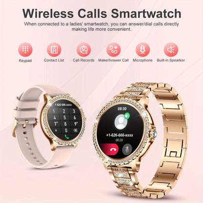 Smart Watch 1.32-Inch AMOLED Round Display with Wireless Calling, 20 Sport Modes and Three Metal Colors