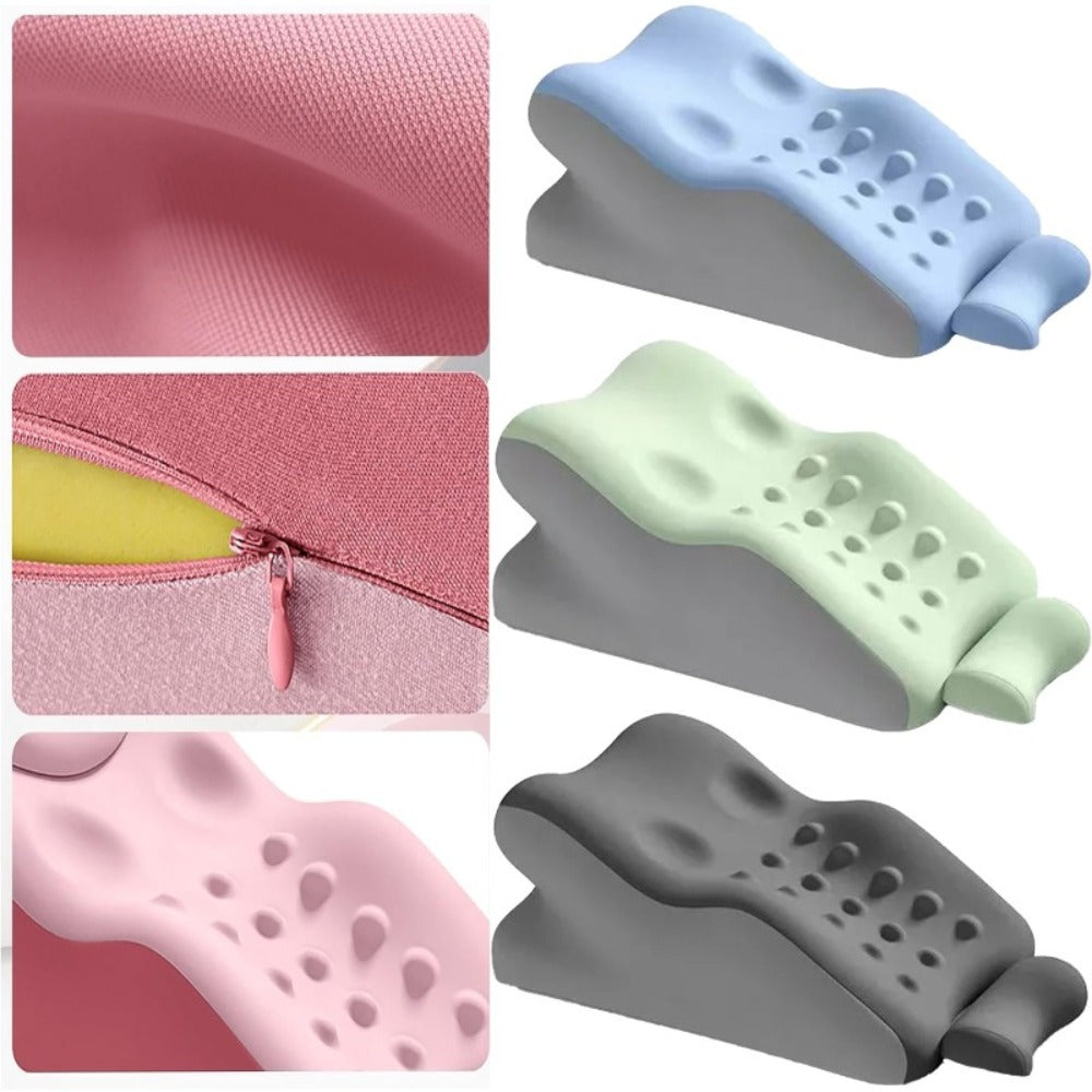 Memory Foam Cervical Support Pillow – Ergonomic Side & Back Sleeper Pillow with Breathable Cover | Multi-Functional Neck & Lumbar Support Bed Pillow, Perfect Gift