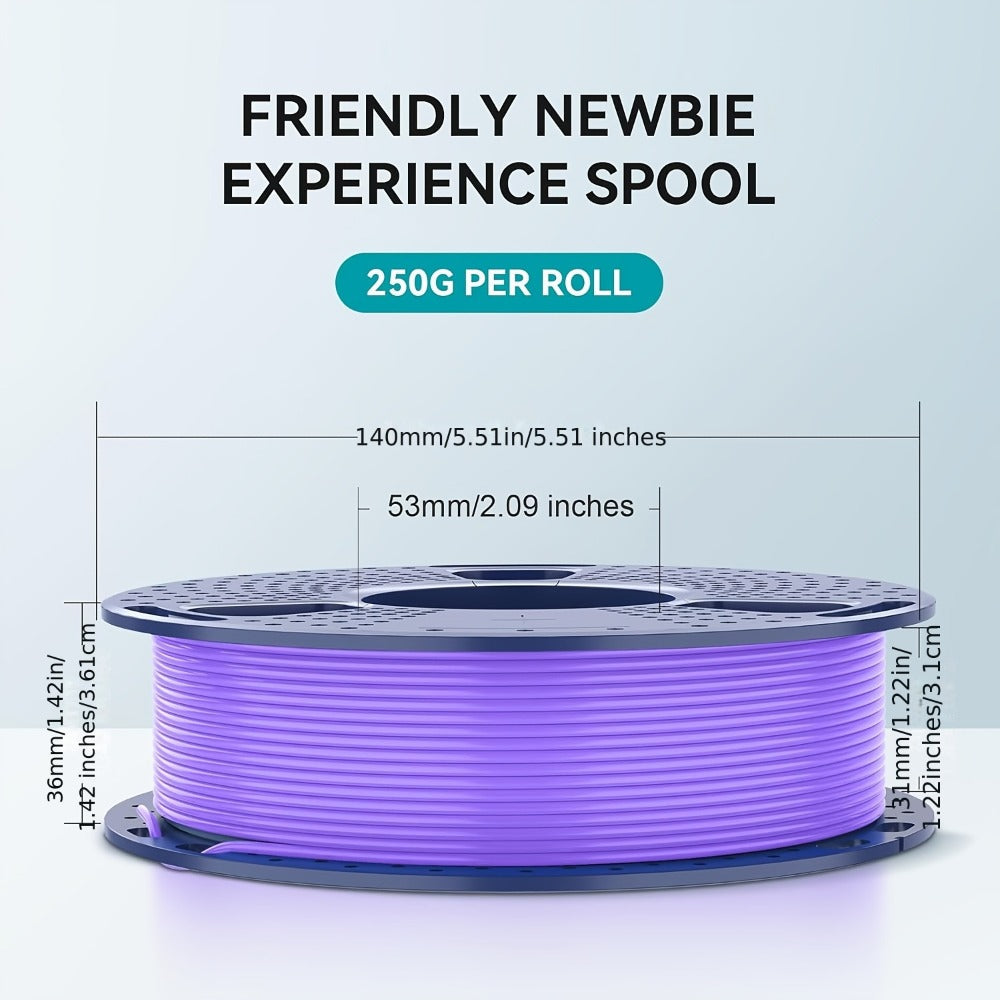 8-Color 3D Printer Filament Bundle 1.75mm 2kg PLA PETG High Speed Options – SUNLU 8×250g Individually Vacuum Packed Neatly Wound Complete Color Set for FDM Printers
