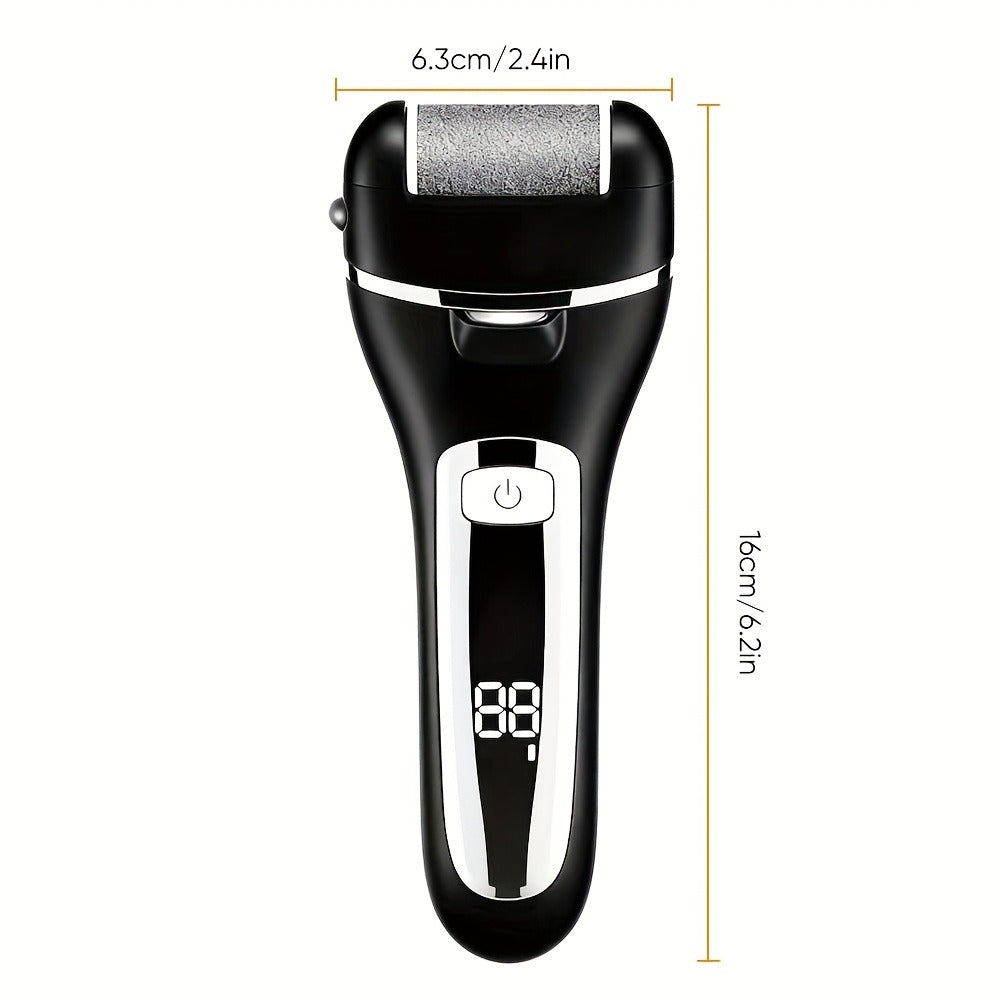 14-in-1 Rechargeable Electric Foot File Kit with Three Roller Heads and Three Color Options