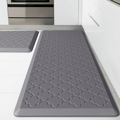Kitchen Mat Set, 2-Piece Cushioned Standing Mats in Four Colors with 17.3x29 and 17.3x47 or 17.3x59-Inch Pairings