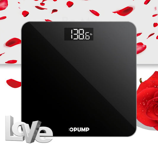 Digital Bathroom Scale High Precision 400 lbs – Electronic Body Weight Scale with Backlit HD LCD Display, kg/lb/st Switchable, Easy Read, Includes Batteries