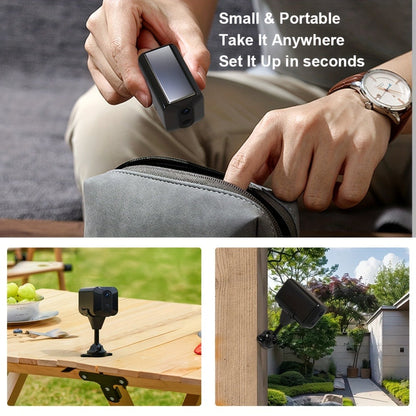 4G LTE Security Camera 4K Wireless No WiFi Needed, Infrared Night Vision, Rechargeable Battery, PIR Human Detection