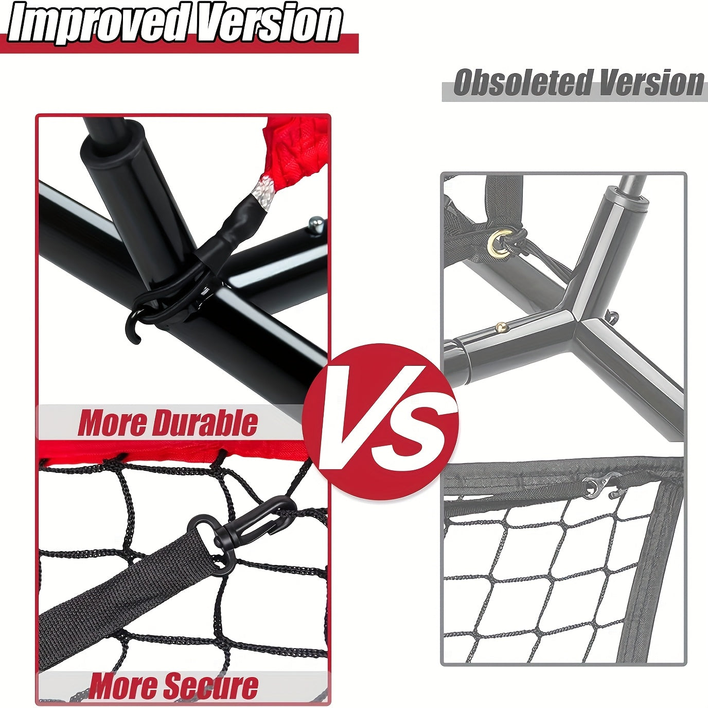 7 x 7 ft Baseball Training Net Set with Batting Tee, Ball Caddy, 12 Practice Balls and Carry Bag