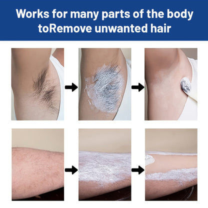 Hair Removal Cream for Men in a 50g Jar with 1-, 2- or 3-Pack Options for Body Grooming Routines