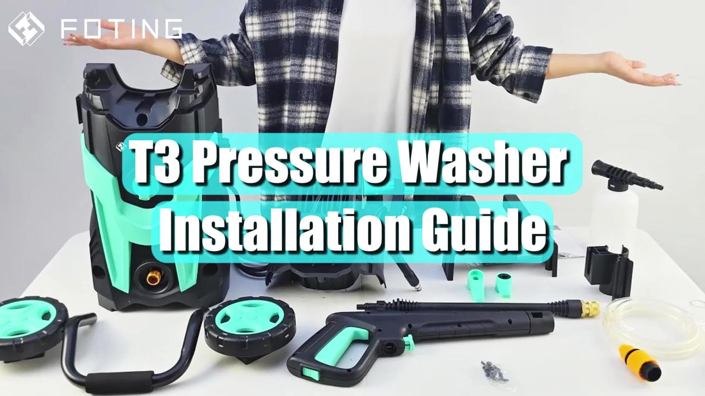 Electric Pressure Washer High PSI | Car Patio Fence Home Foam Cannon