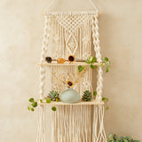 Two-layer Woven Hanging Rack