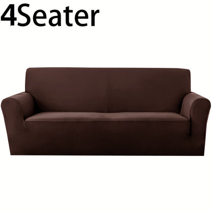 Sofa Cover Elastic Anti-Slip Stretch Slipcover for 1, 2, 3 or 4-Seater Sofas in Seven Solid Colors