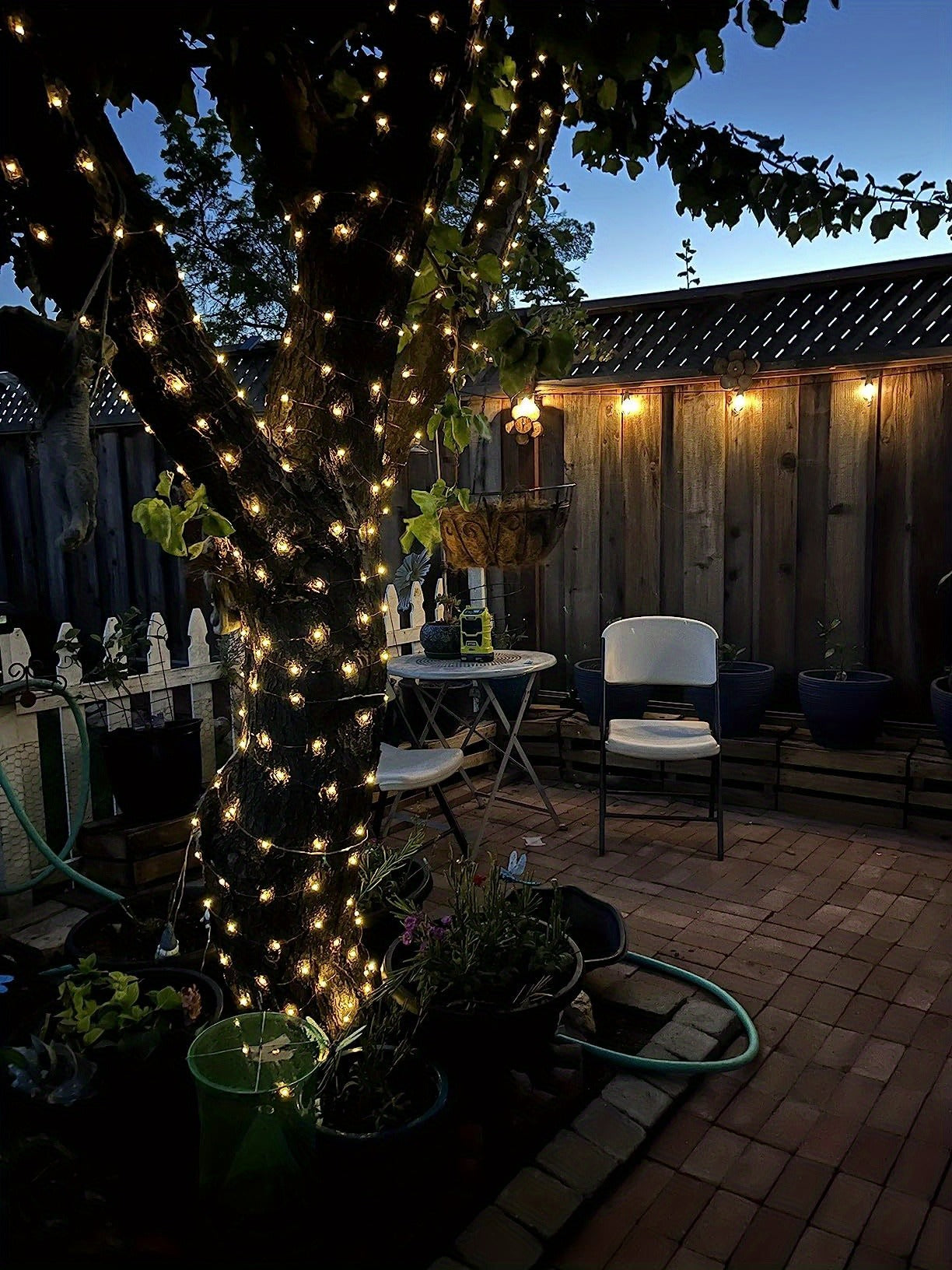 Solar String Lights Outdoor 2 Pack 104Ft 300LED IP65 Waterproof 8 Modes Fairy Lights for Garden Yard Patio Tree Christmas Wedding Party Decor