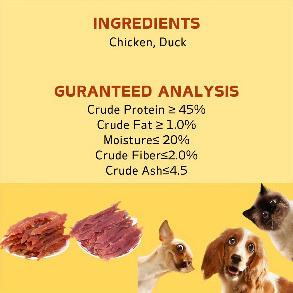 Dog Treats Chicken and Duck Jerky Chews in 200g or 400g Package Options for Reward Use for Dog Reward Use