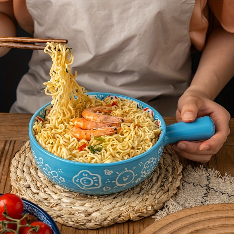 Ceramic Bowl Set with Lids 8-Piece Bohemian Soup Noodle Salad Bowls – Microwave Dishwasher Oven Safe Colorful Dinnerware for Meal Prep Family Dining Gifting