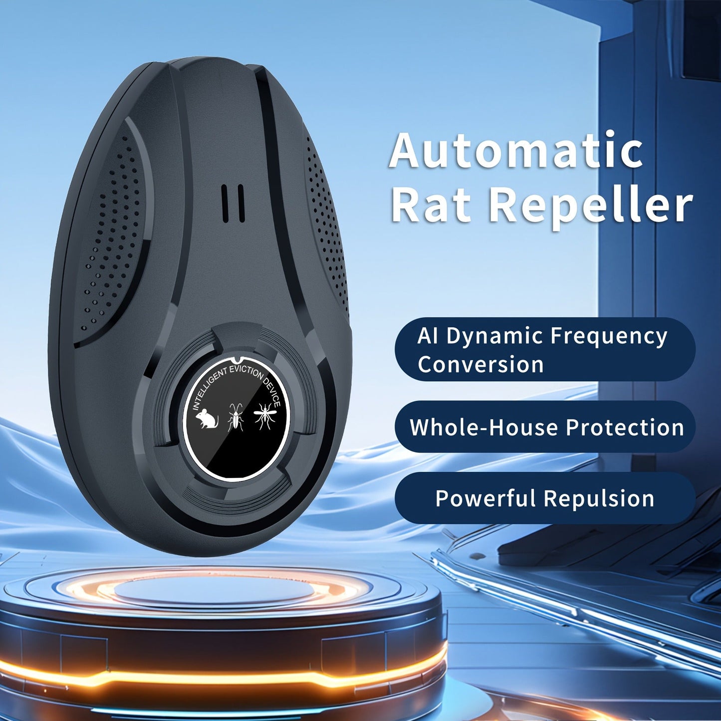 Electronic Pest Repeller – Soundwave Variable Frequency Insect Repellent for Home, Shop & Warehouse, Repels Mosquitoes, Rodents & Cockroaches, Multi-Pack