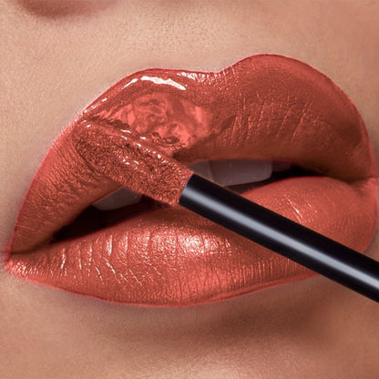 Metallic Shimmer Liquid Lip Color with 22 Numbered Shades, 7.2cm Clear Tube and Wand Applicator