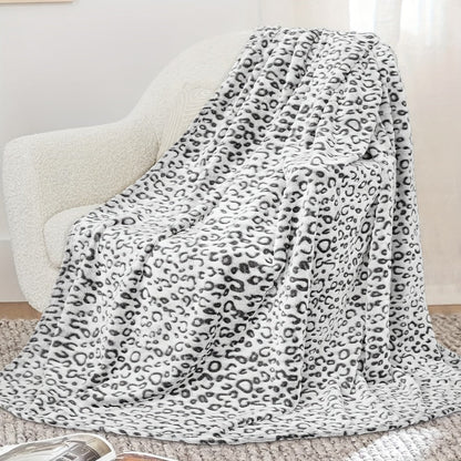Raised Leopard Pattern Throw Blanket in Five Colors and 14 Listed Size-and-Color Combinations