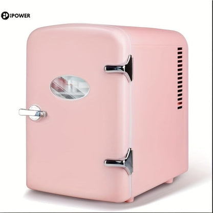 Mini Fridge Portable Cooler & Warmer 9-Can 1.59 Gal with Window – Compact Skincare Refrigerator & Beverage Cooler with Cooling and Heating Function for Bedroom Office Car Travel Dorm Room
