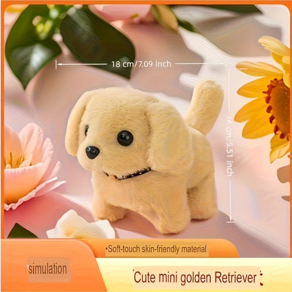 Plush Electric Puppy Toy That Walks & Barks – Interactive Electronic Pet with Soft Plush & Gift Box, Parent-Child Companion, Birthday & Holiday Gift for Kids