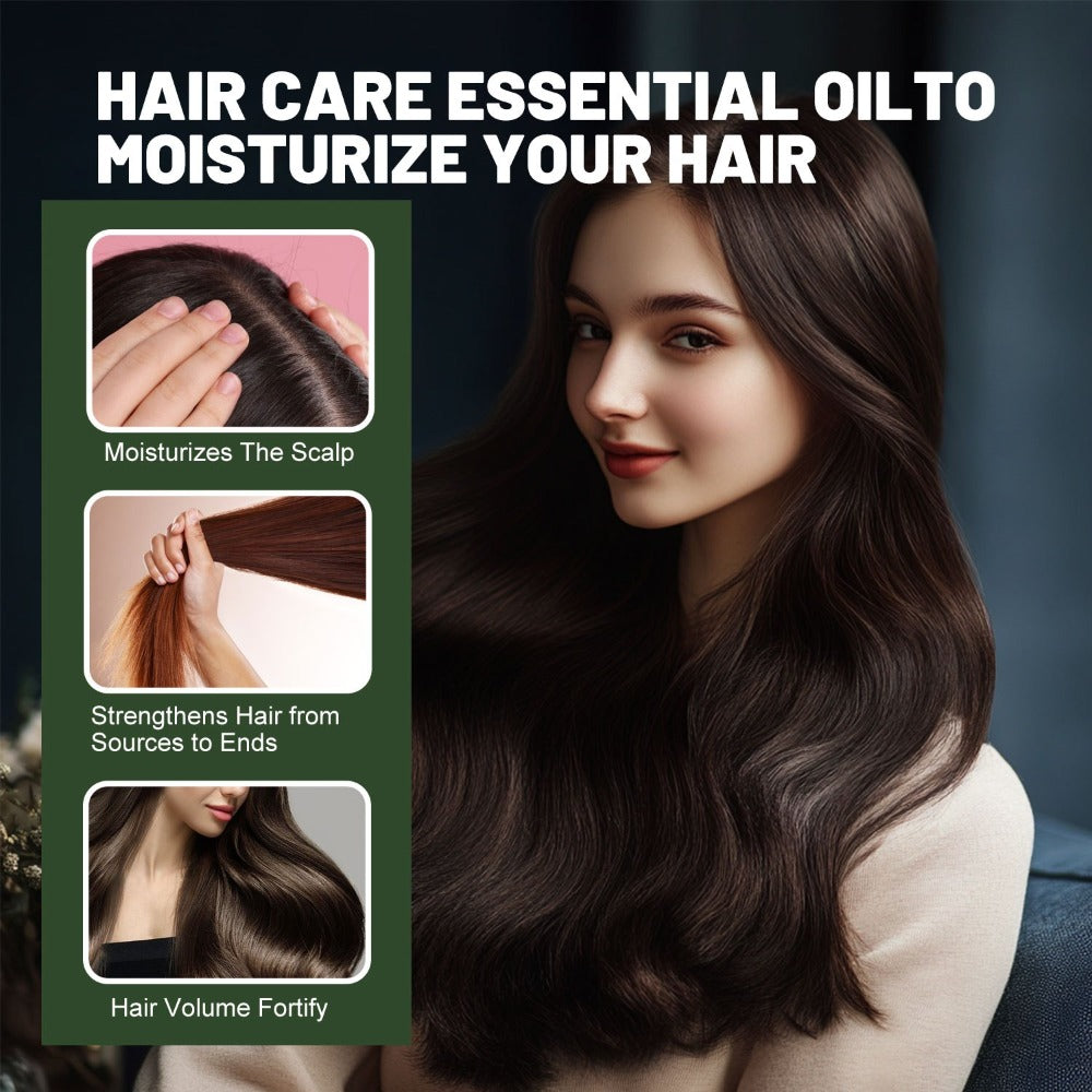 Hair Oil Batana 1.69oz Amber Dropper Bottle with Cold-Pressed Formula for Hair, Brow and Lash Application