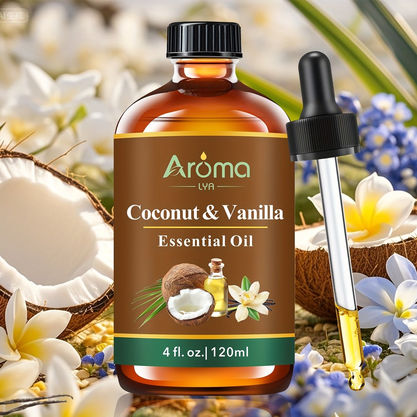 Essential Oils for Diffuser Peppermint Lavender Lemon Eucalyptus & Coconut Vanilla — Pure Fragrance Oils for Humidifier Candles Car Air Freshener 0.34oz to 4.06oz