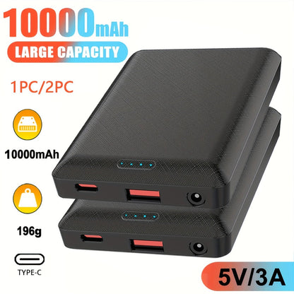 DC5V 3A Stable Output Power Bank 10000mAh Rechargeable Battery Pack for Heated Vest Jacket Scarf Gloves Heated Clothing Electric Heating Equipment Portable USB-C Charger