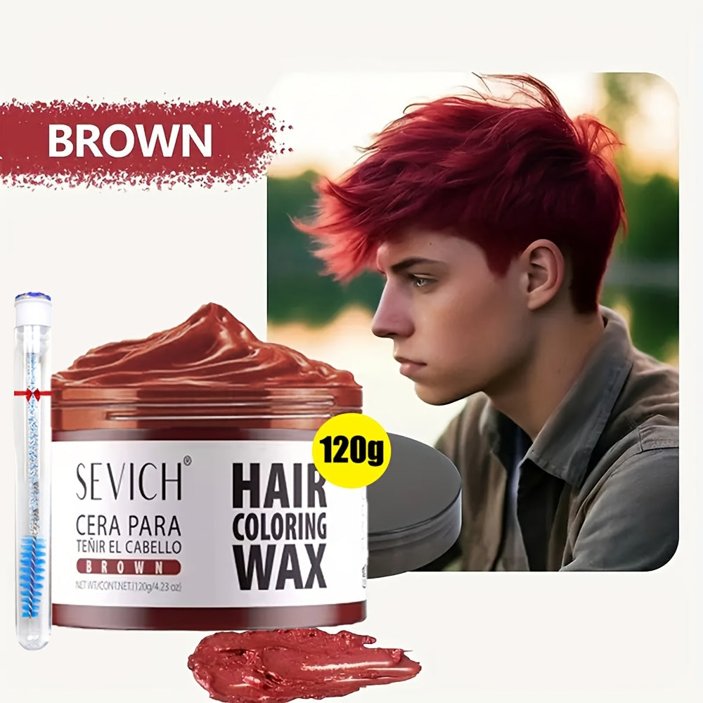 Temporary Hair Color Wax with Strong-Hold Styling Formula in Ten Shades for Parties and Costumes