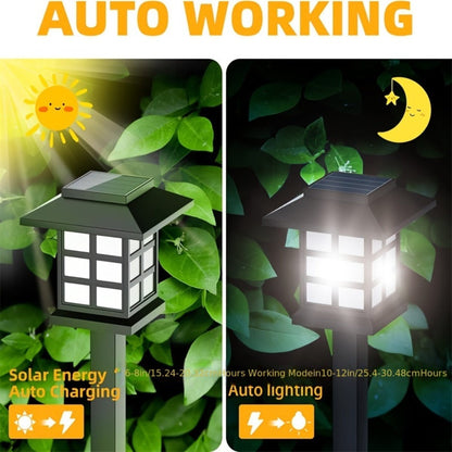 Solar Garden Lights Pathway Stakes in 6/12/24-Piece Sets with Warm, Cool or Multicolor Options