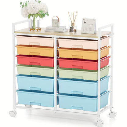 Storage Cart shown in the Rainbow option