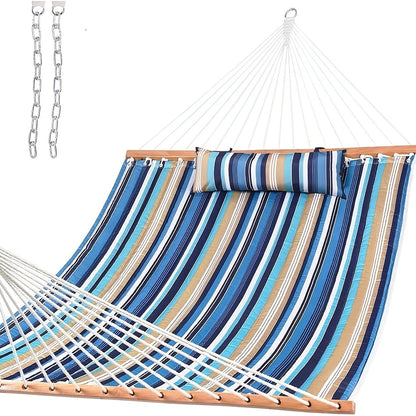 Hammock shown in the Blue&Yellow option