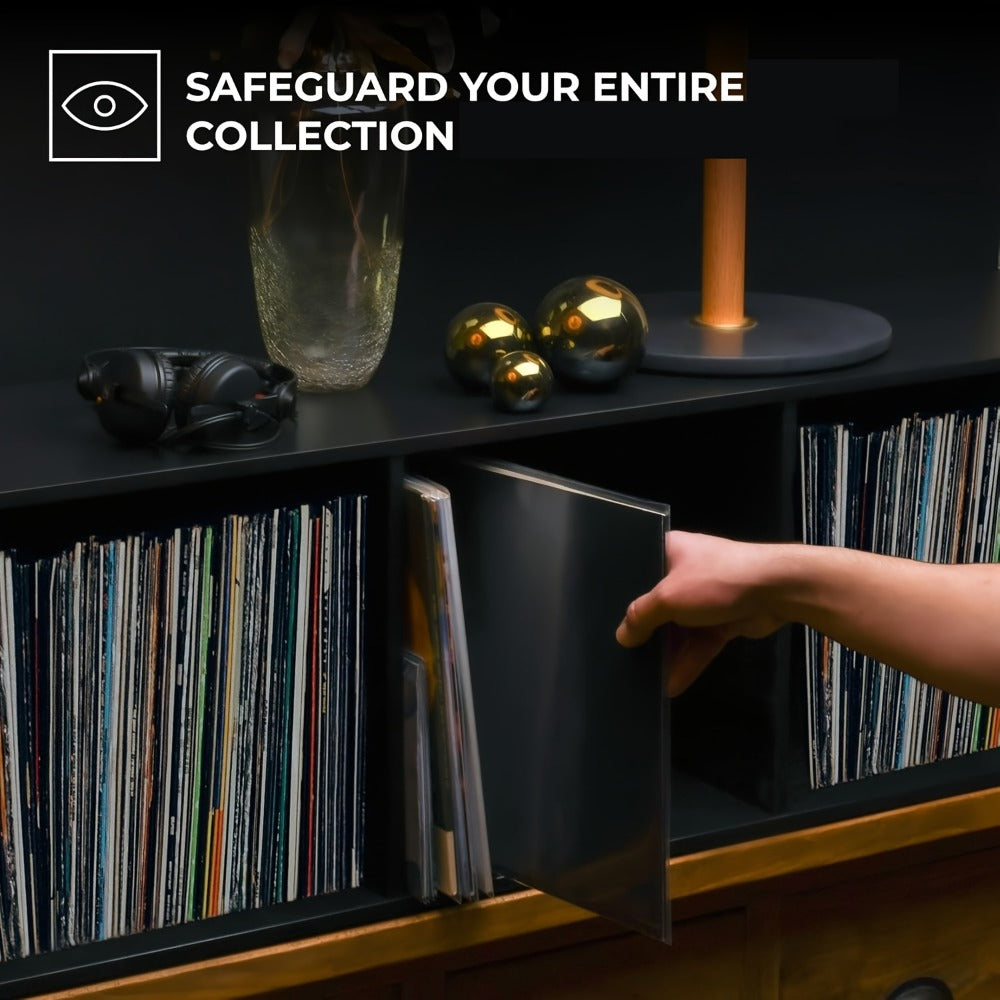12-Inch Clear Vinyl Record Sleeves with Archival-Grade Protection and Crystal-Clear Finish detail image