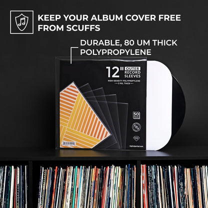 12-Inch Clear Vinyl Record Sleeves with Archival-Grade Protection and Crystal-Clear Finish detail image - detail view 8