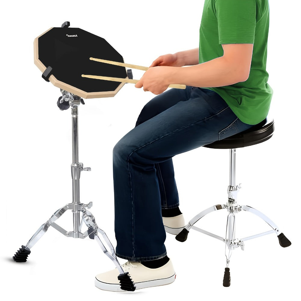 12-Inch Drum Practice Pad Set with Adjustable Snare Stand, Sticks and Bag detail image - detail view 10