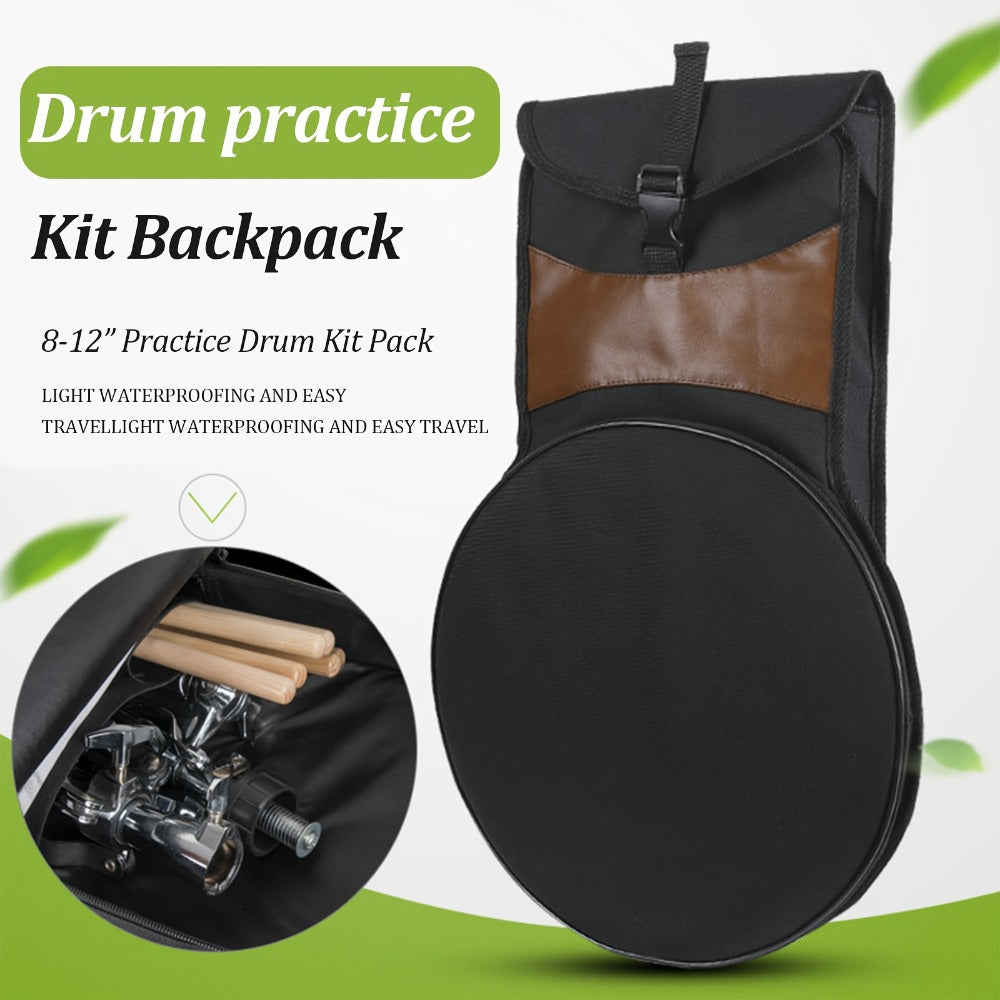 12-Inch Drum Practice Pad Set with Adjustable Snare Stand, Sticks and Bag detail image - detail view 7