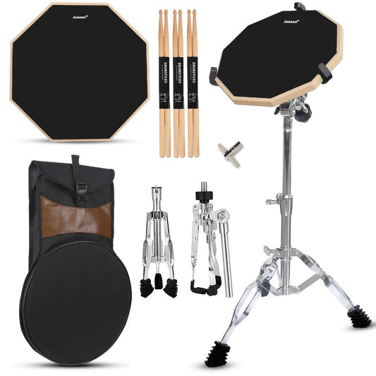 12-Inch Drum Practice Pad Set shown in the main product view