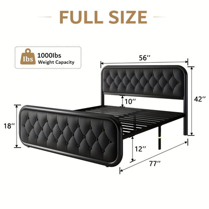 12-Inch Heavy-Duty Bed Frame, Bedroom Platform Bed for Bedroom Comfort and Support detail image - detail view 3