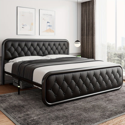 12-Inch Heavy-Duty Bed Frame, Bedroom Platform Bed for Bedroom Comfort and Support detail image - detail view 4