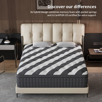 12-Inch Mattress with Memory Foam for Bedroom Comfort and Support detail image - detail view 12