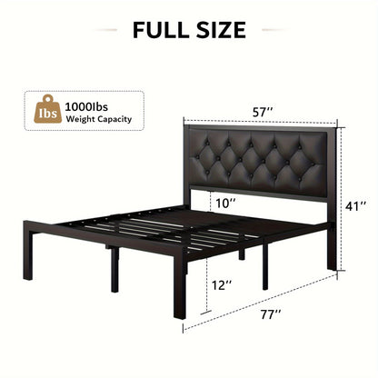Bed Frame shown in the Black, Full option