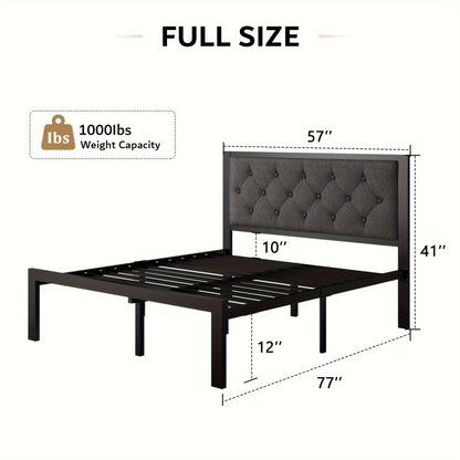 12-Inch Metal Bed Frame with No Box Spring Needed and Tool-Free Assembly detail image - detail view 5