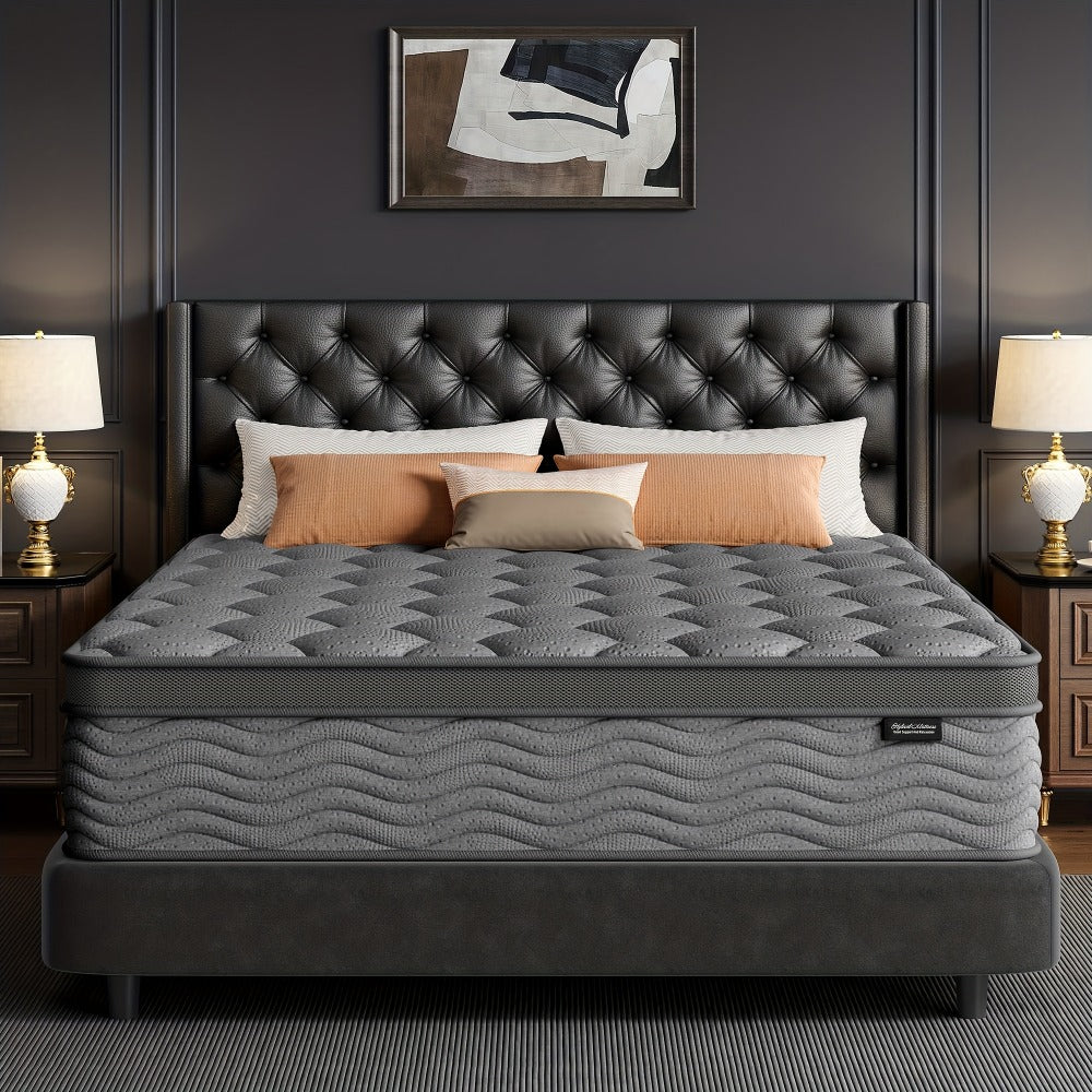 Mattress, Hybrid 8 10 12 Inch Medium Firm Pocket Spring Mattress Twin Full Queen King Size shown in the main product view