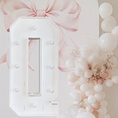 Marquee Letter Lights White LED - 3FT Light Up Letters A-Z for Birthday, Anniversary, Wedding & Party Decor