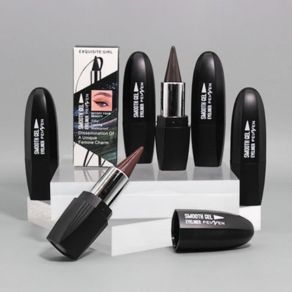 Six-Color Twist-Up Cream Liner Set for Makeup in Brown, Black and Red-Brown Shades with 3g Sticks