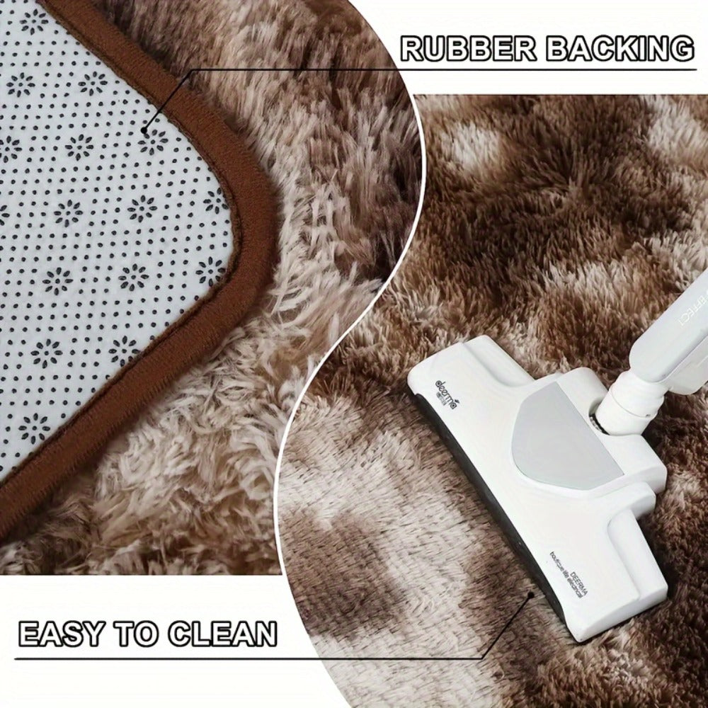 Fluffy Indoor Area Rug in Five Colors and Six Size Options for Living Room, Bedroom, Kitchen or Bathroom